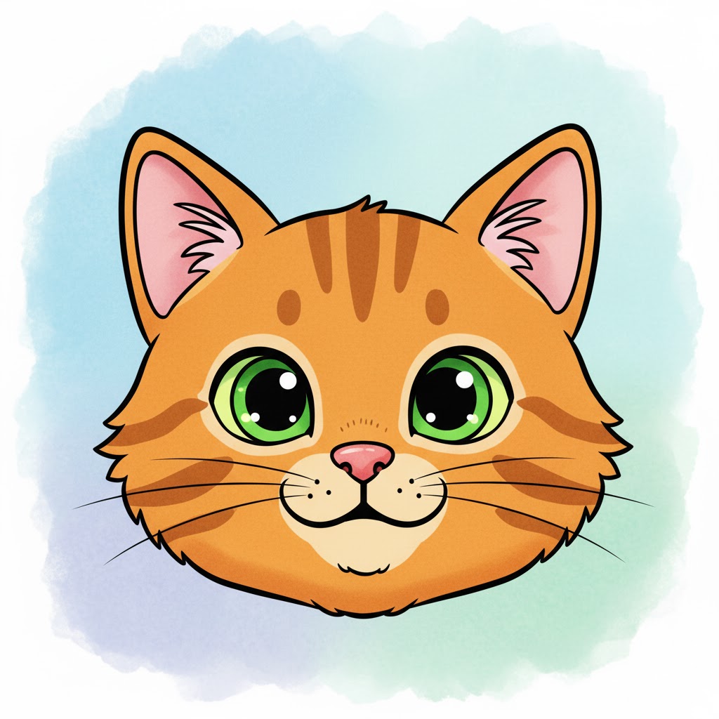 Illustrative cat reference image for facial similarity search